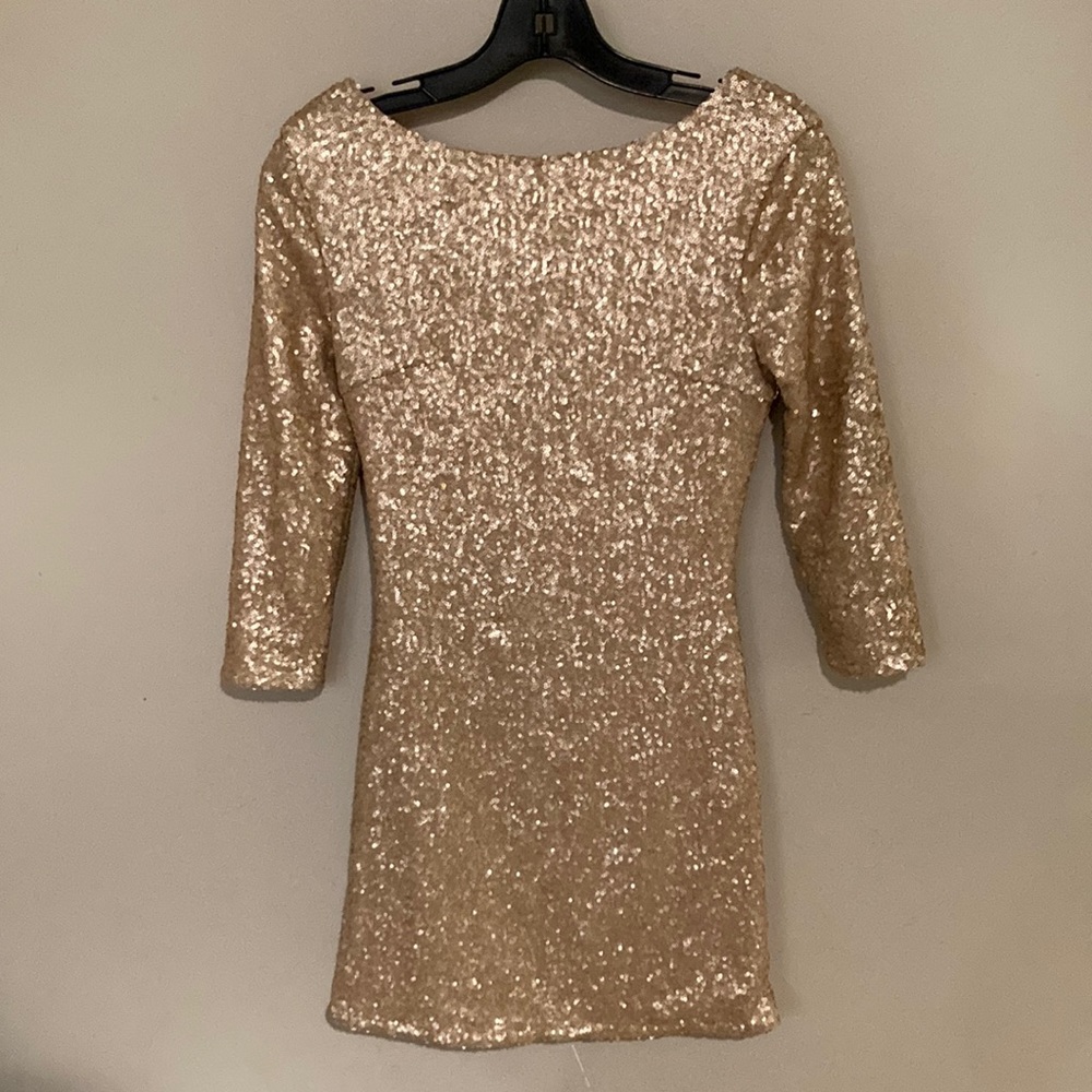 Low-back Sequined Party Dress